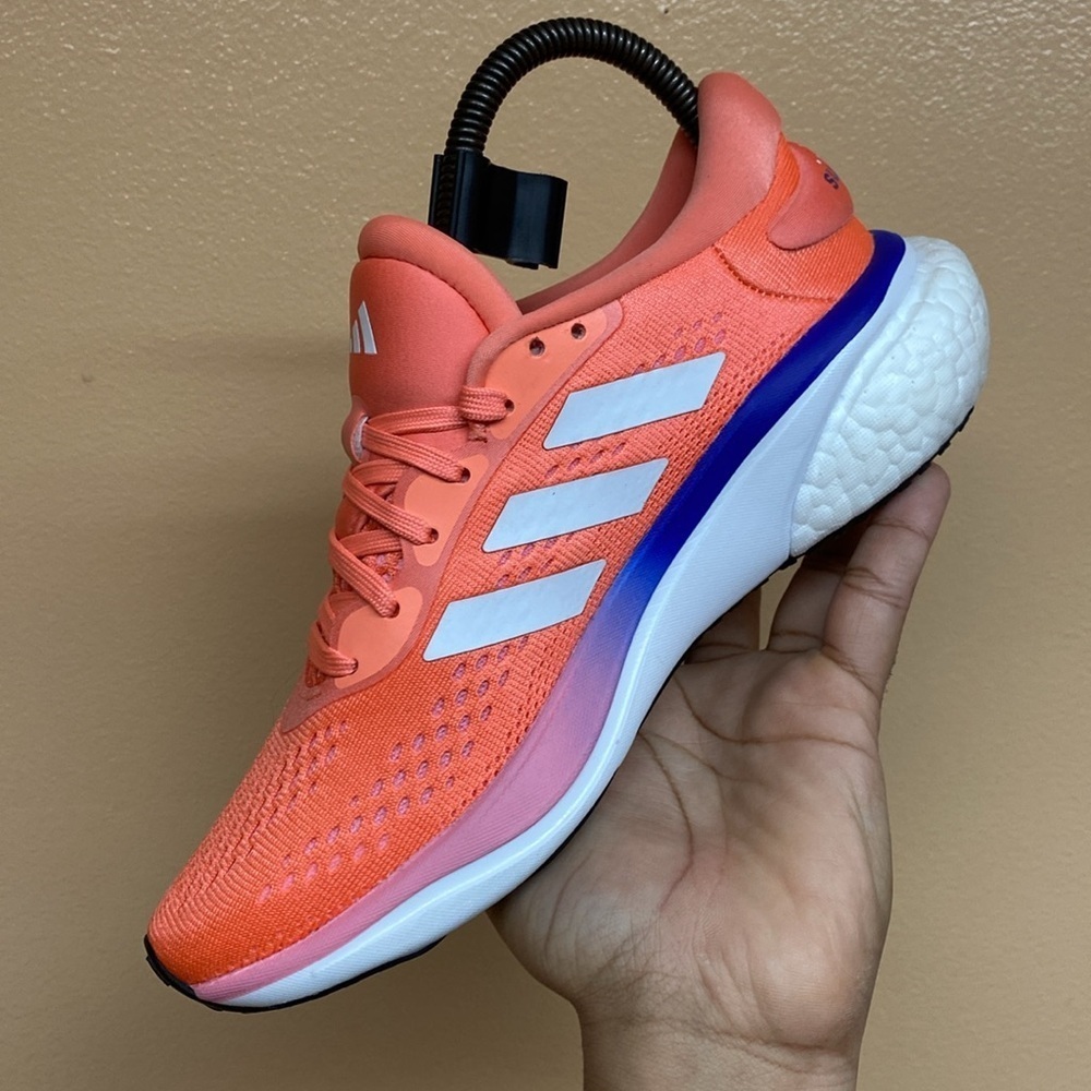 Adidas Supernova 2 Running Sneakers “Coral Fusion / Cloud White / Beam Pink” - Picture 9 of 17